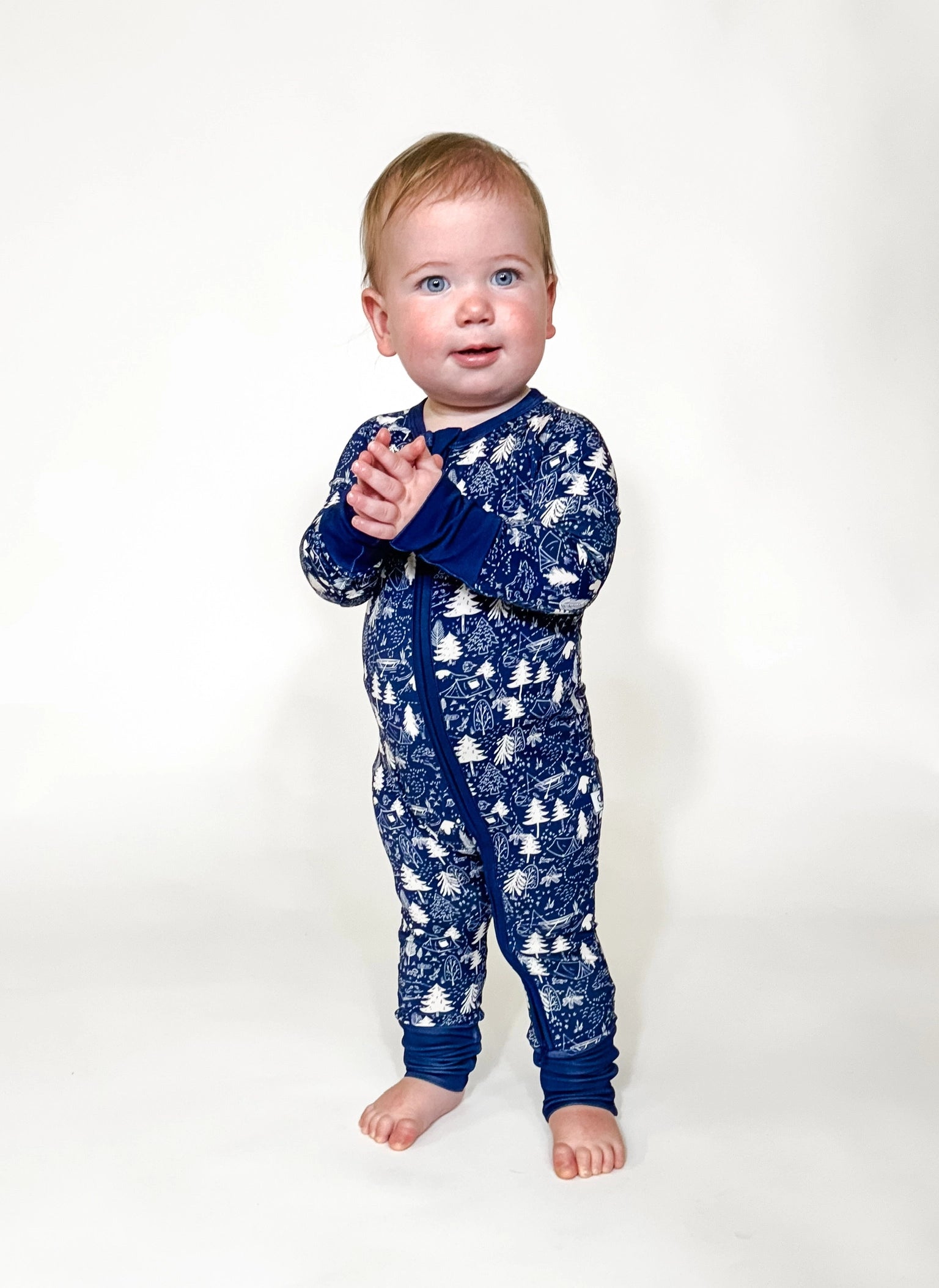 ADVENTURE AWAITS CONVERTIBLE ZIP ONESIE