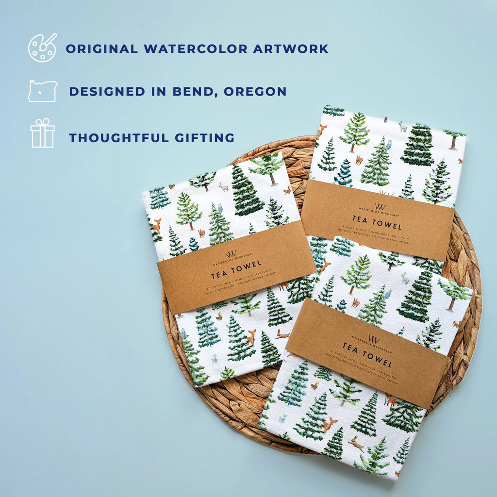 SNOWY WINTER TEA TOWEL