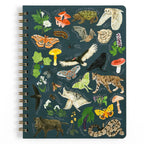 MIDNIGHT FLORA + FAUNA SPIRAL NOTEBOOK