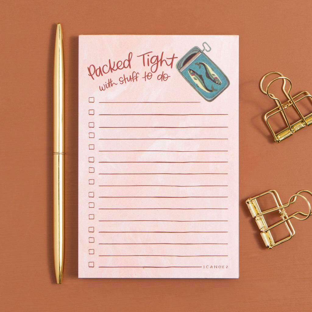 PACKED TIGHT SARDINES NOTEPAD