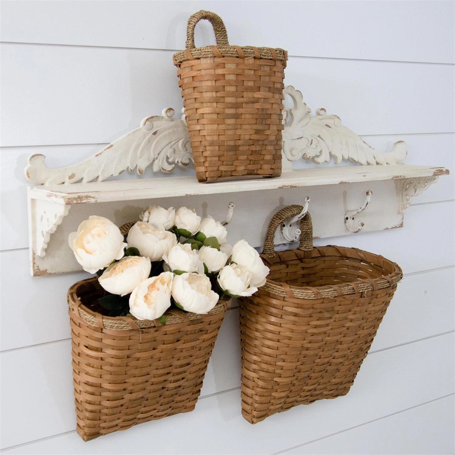 HANGING CHIPWOOD BASKETS
