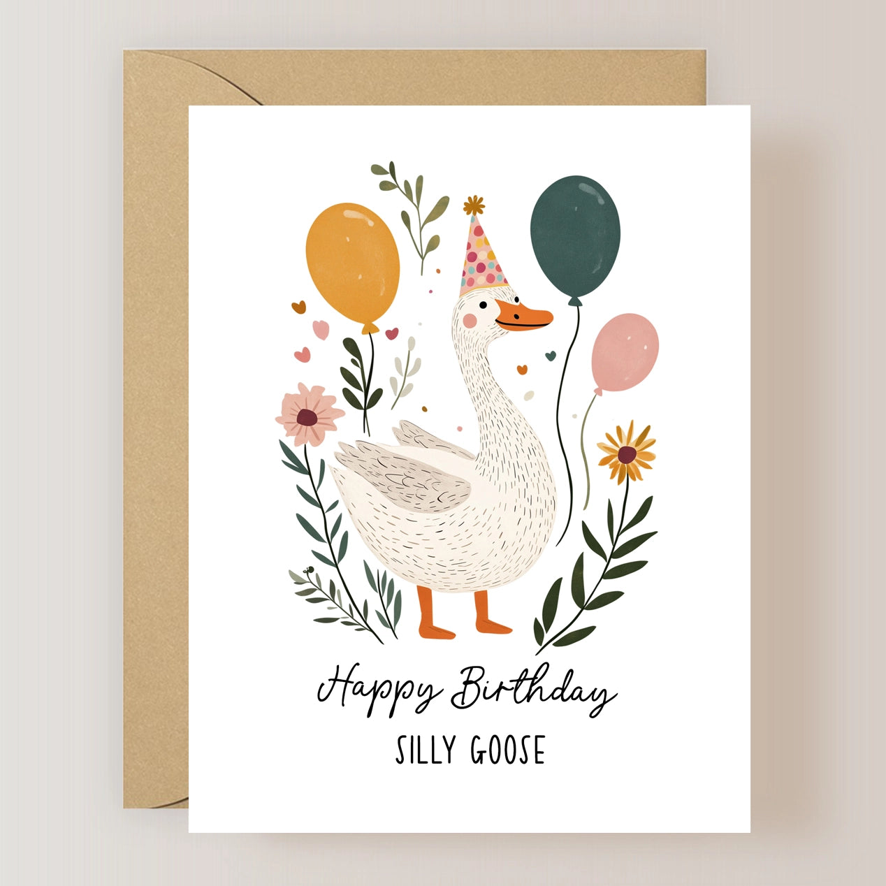 SILLY GOOSE BIRTHDAY CARD