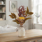 YARROW & AUTUMN FOLIAGE MINI BOUQUET