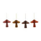 Paper Folding Honeycomb Mushroom Ornament, 4 Colors