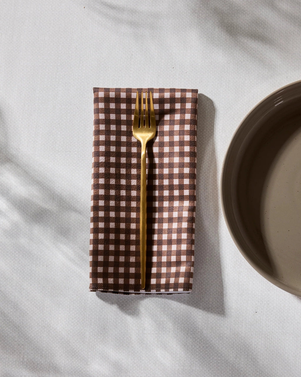 GEOMETRY DINNER NAPKINS - DEEP HEARTH