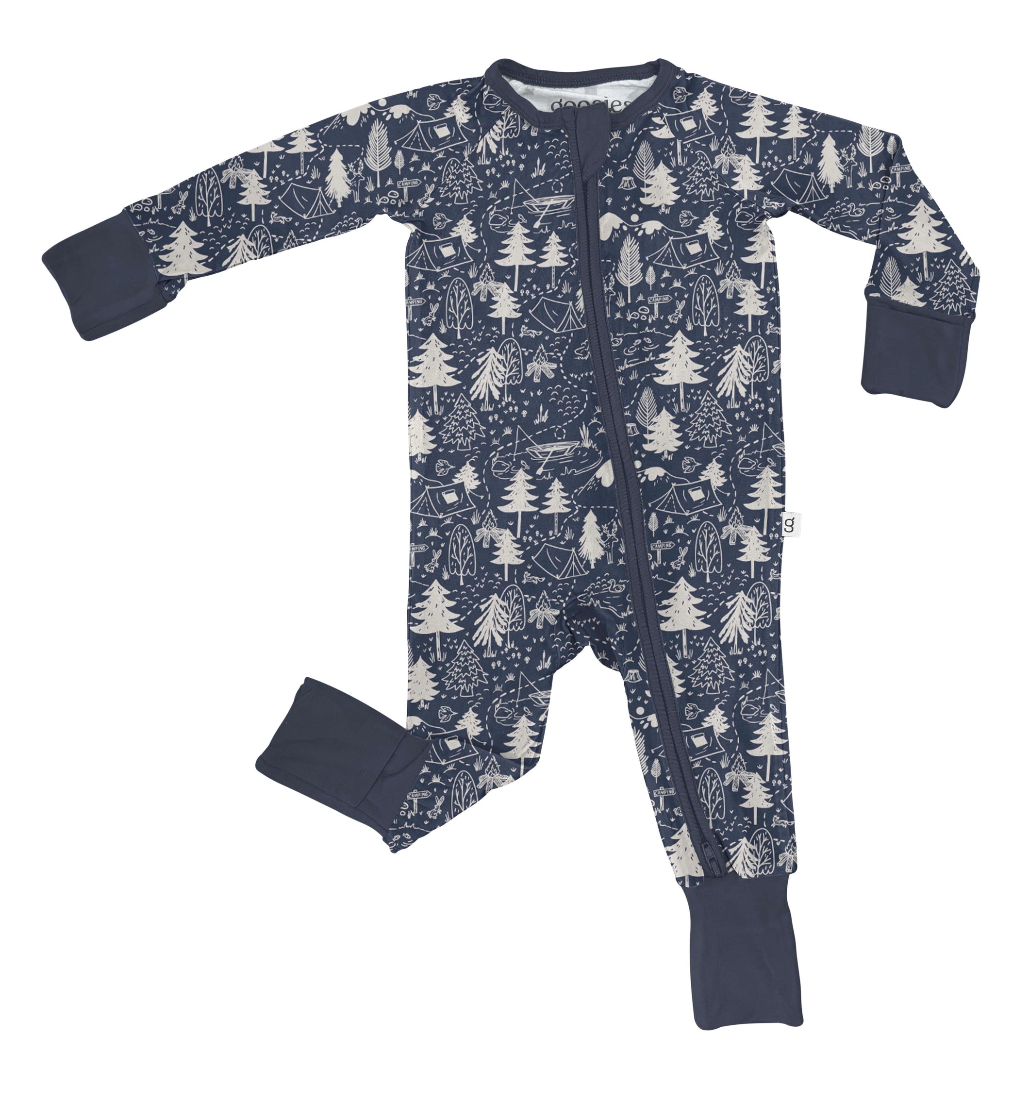 ADVENTURE AWAITS CONVERTIBLE ZIP ONESIE