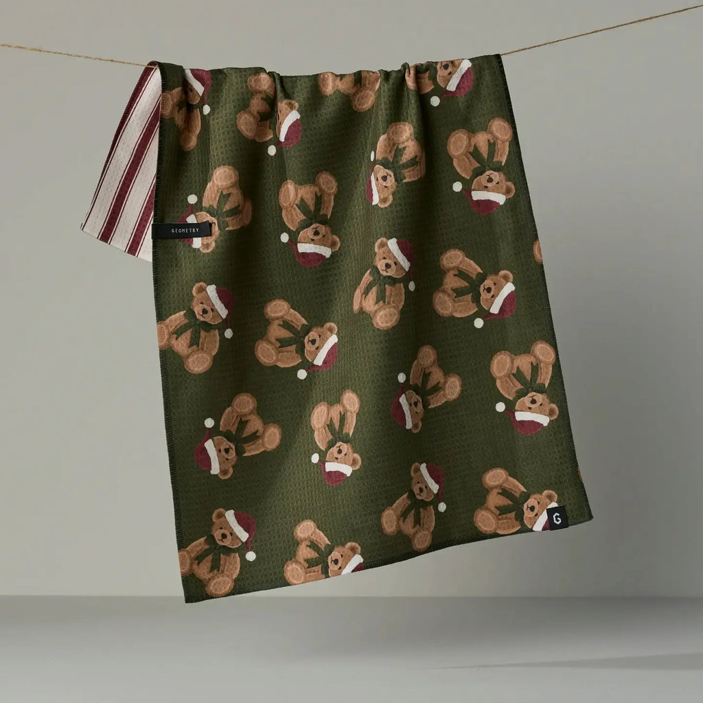 GEOMETRY LUXE KITCHEN TOWEL - CHRISTMAS BEAR