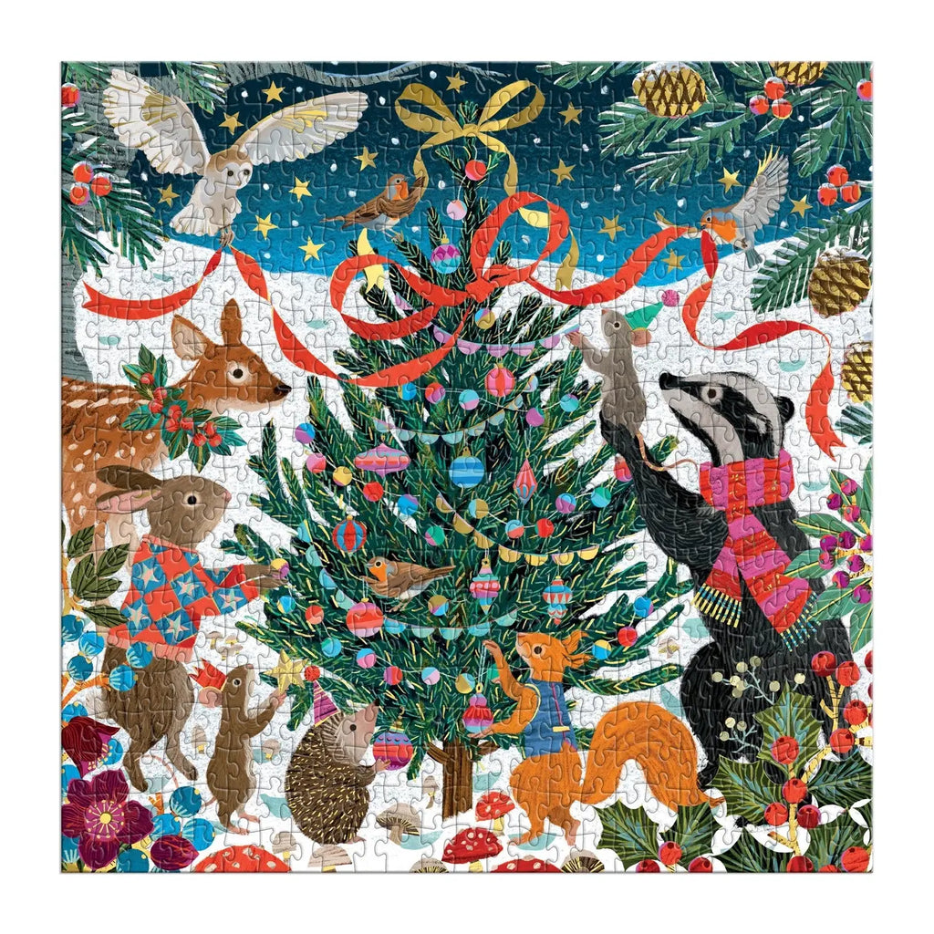 VICTORIA BALL WOODLAND MERRYMAKERS 500 PIECE FOIL PUZZLE