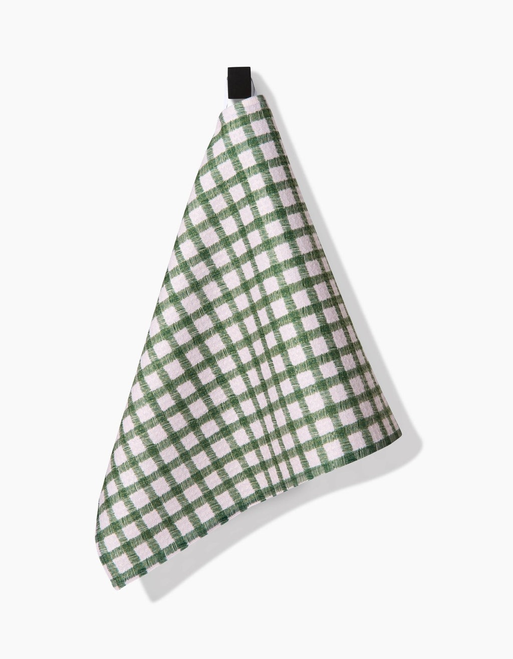 GEOMETRY BAR TOWEL - FIRESIDE PLAID GREEN
