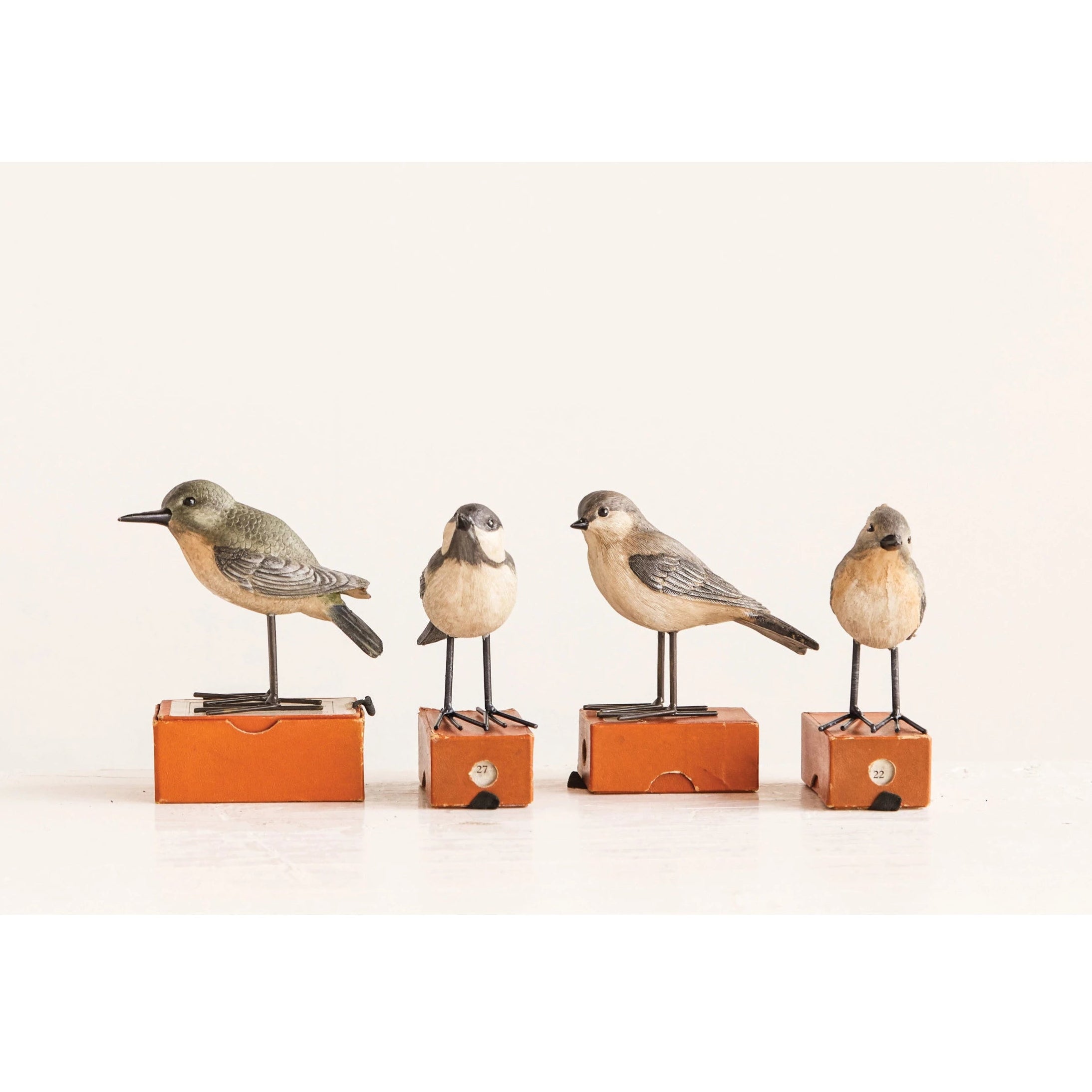 BIRD WITH METAL FEET