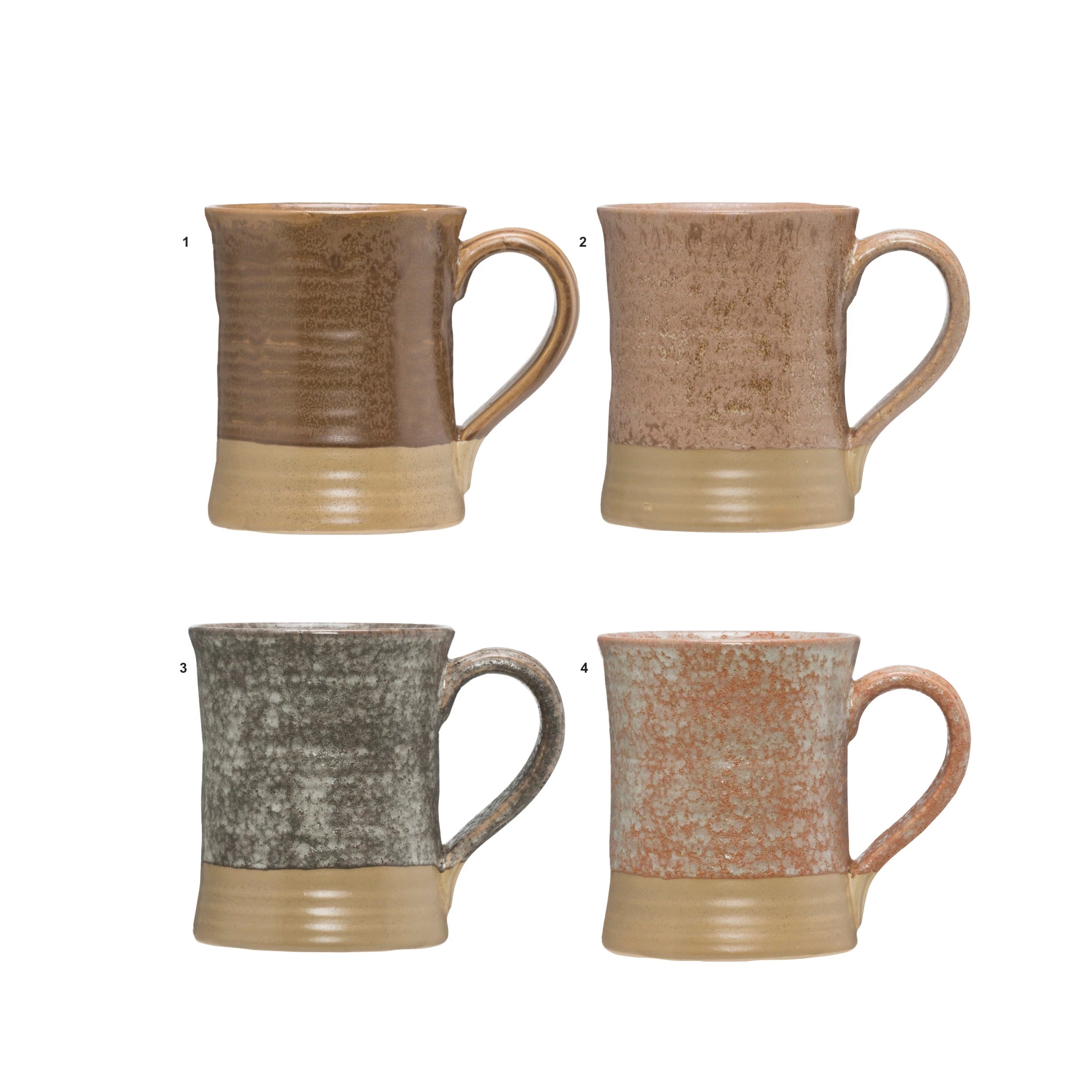 STONEWARE MUGS