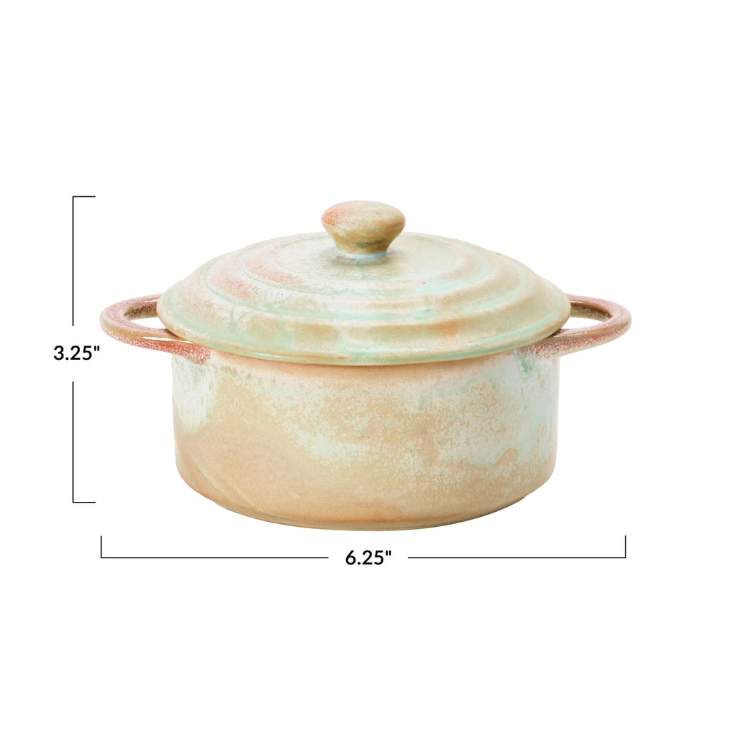 STONEWARE MINI BAKER WITH GLAZE