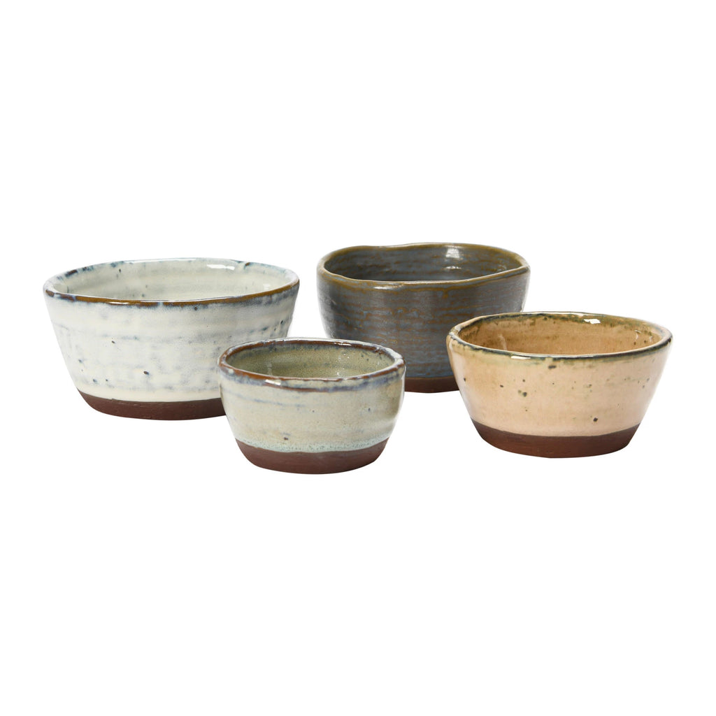 REACTIVE GLAZE STONEWARE BOWL SET