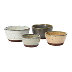 REACTIVE GLAZE STONEWARE BOWL SET
