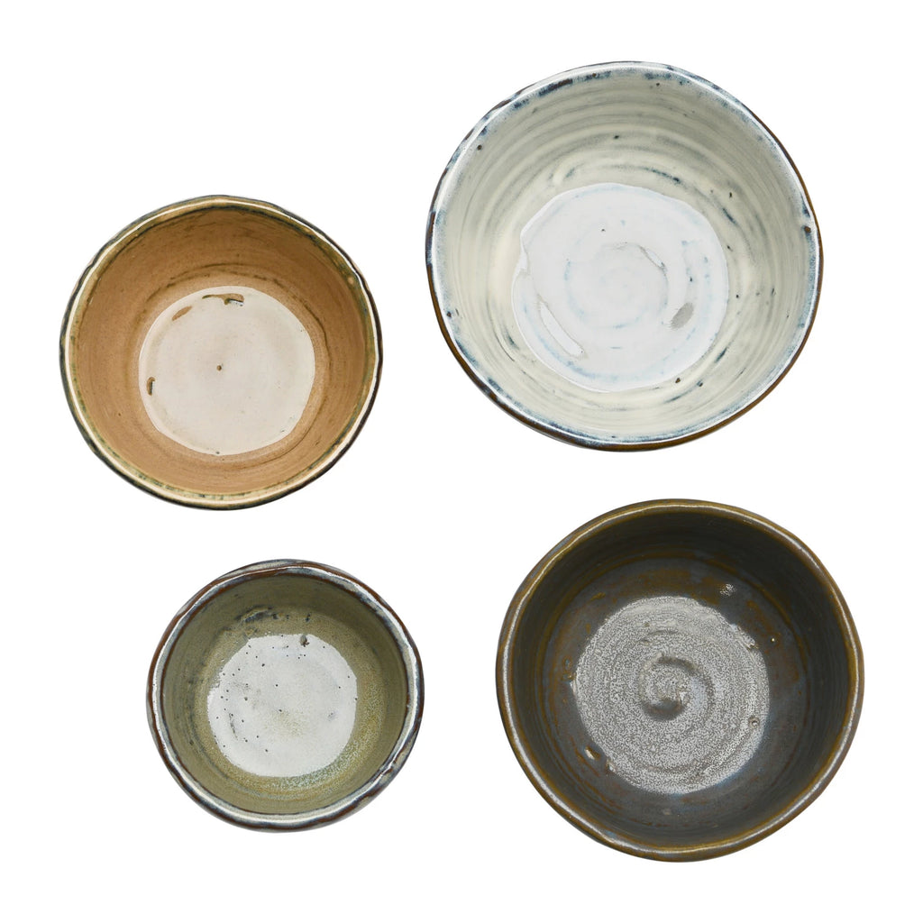 REACTIVE GLAZE STONEWARE BOWL SET