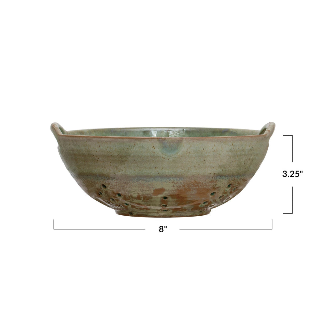 AQUA BERRY BOWL WITH HANDLES