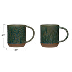 GREENLEAF DEBOSSED MUG