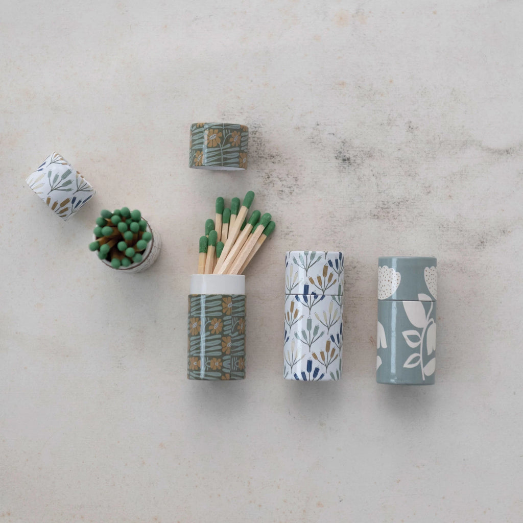 FLOWER PRINT SAFETY MATCHES