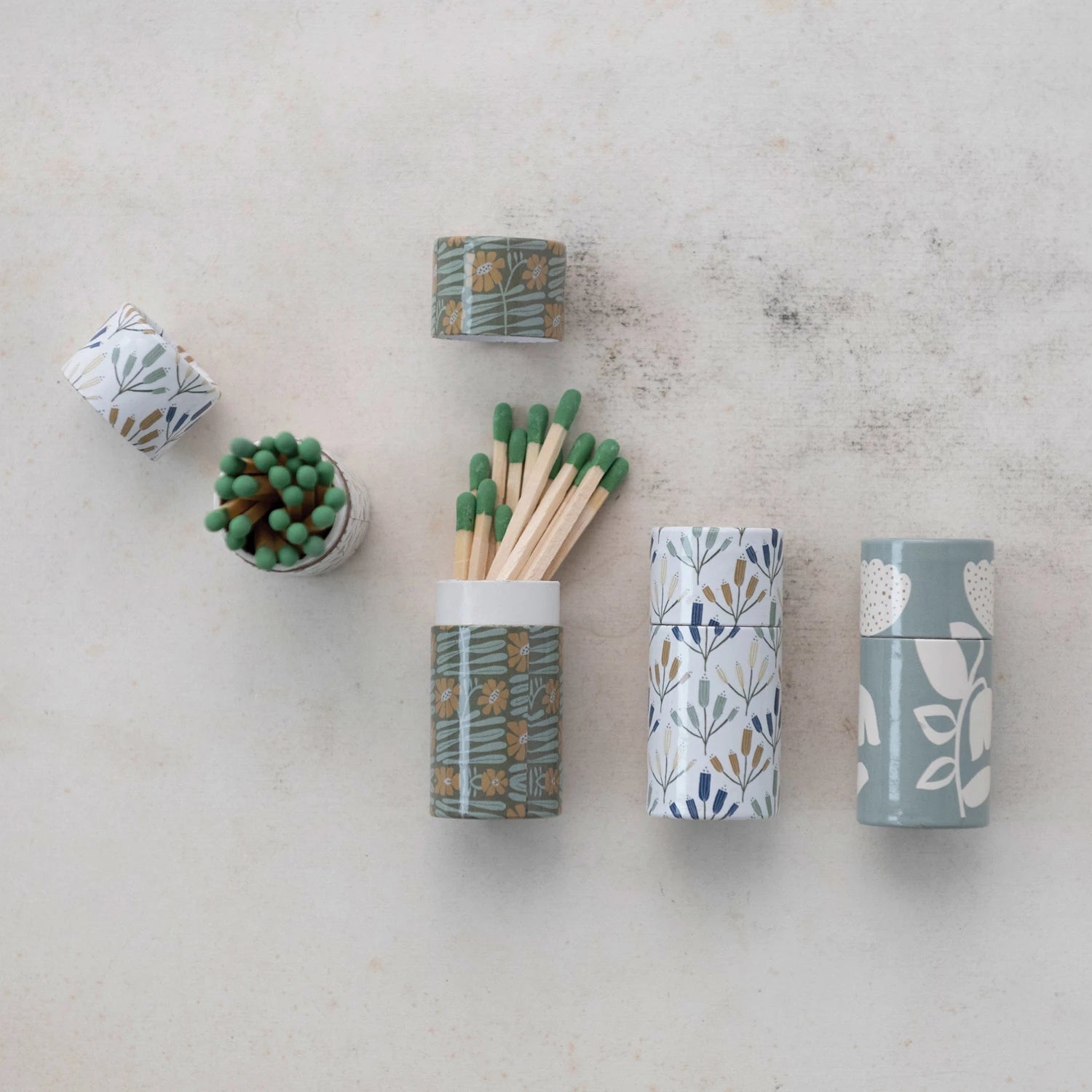 FLOWER PRINT SAFETY MATCHES