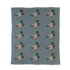 COTTON KNIT BABY BLANKET - DUCKS