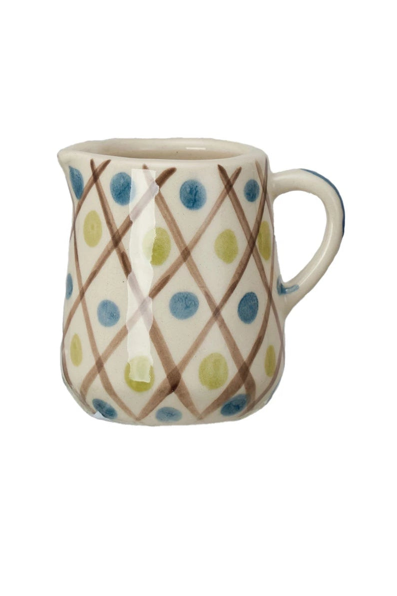 PATTERNED STONEWARE CREAMER
