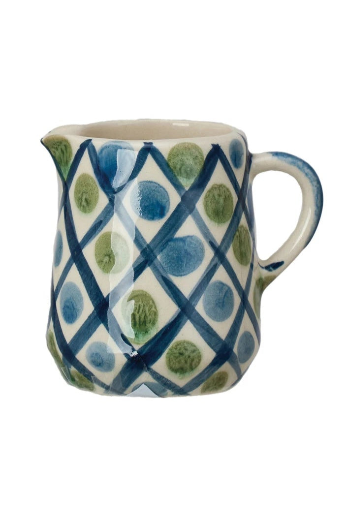 PATTERNED STONEWARE CREAMER