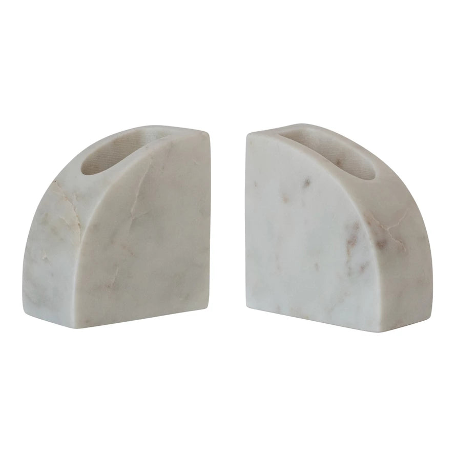MARBLE VASE CONTAINER BOOKENDS