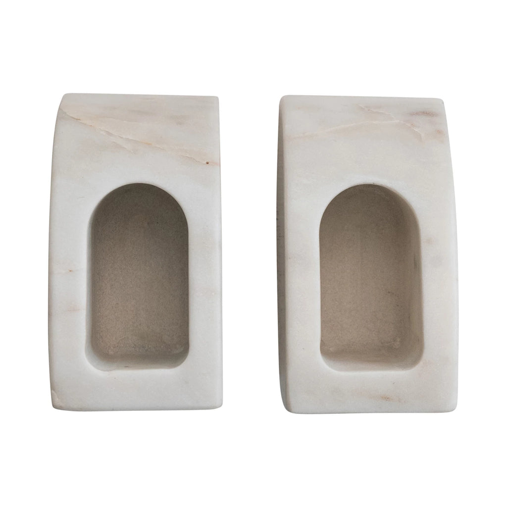 MARBLE VASE CONTAINER BOOKENDS