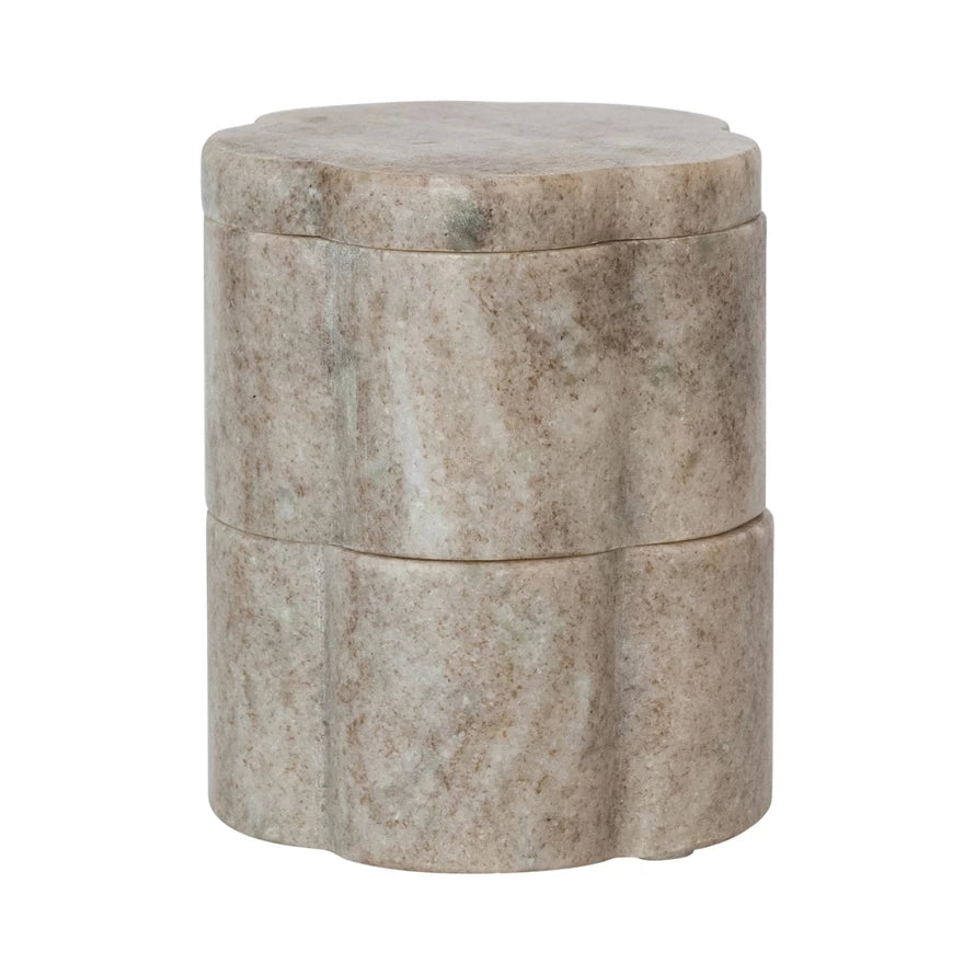 MARBLE SCALLOPED PINCH POTS