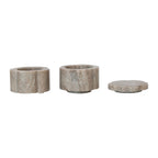MARBLE SCALLOPED PINCH POTS