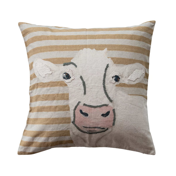 COW LINEN PILLOW