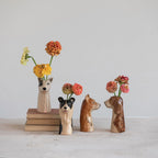 LOVE DOGS STONEWARE VASE