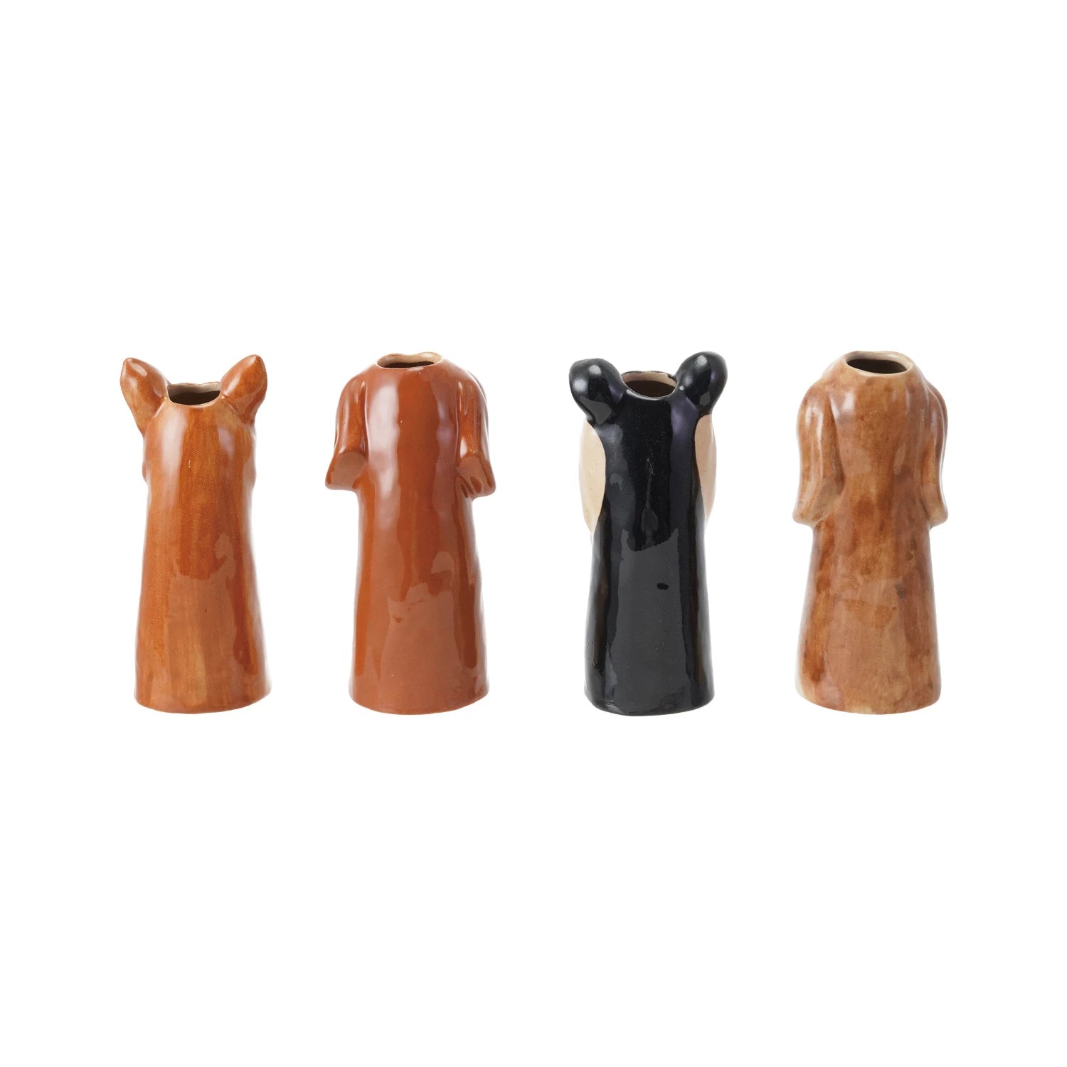 LOVE DOGS STONEWARE VASE