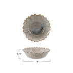 STONEWARE FLOWER SHAPED BOWL