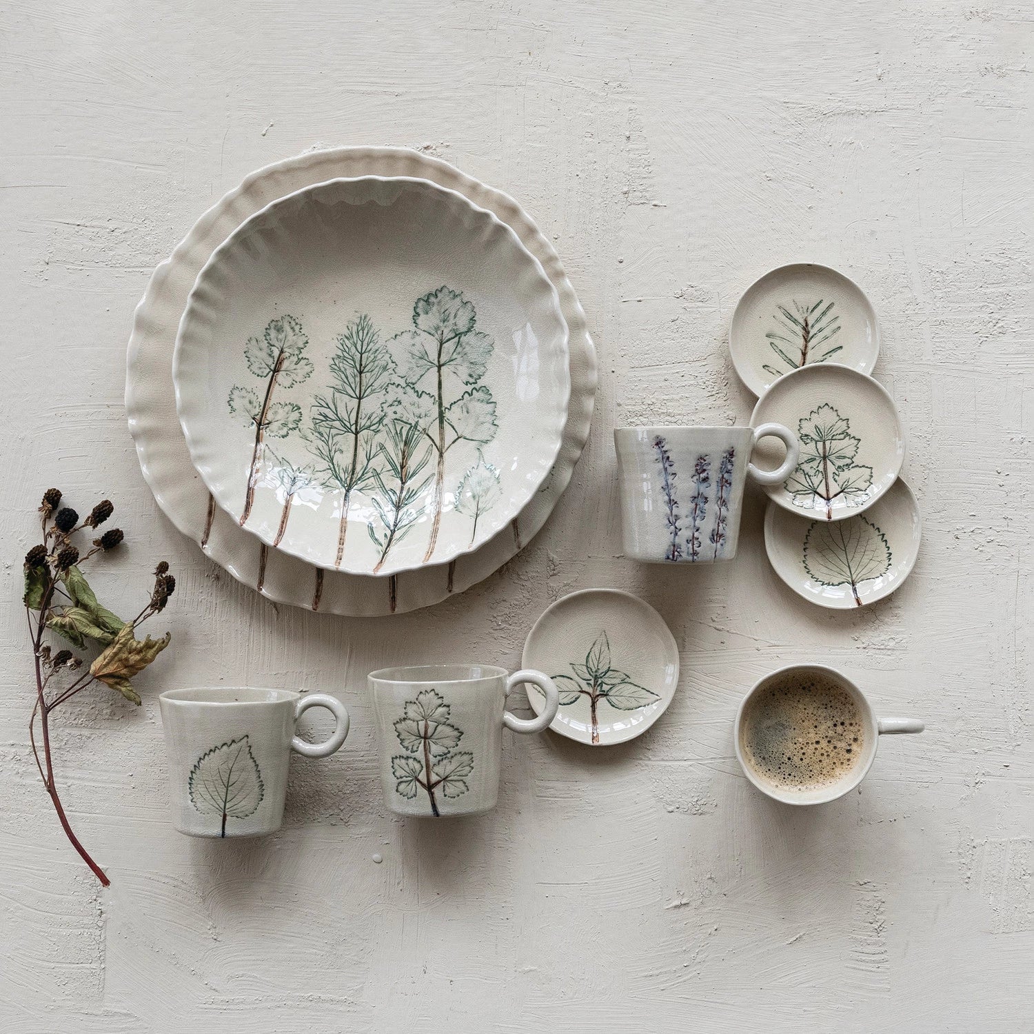 10" BOTANICAL LOW BOWL