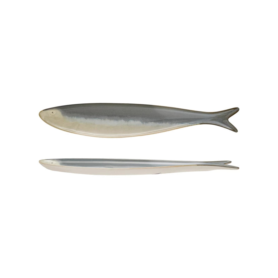STONEWARE SARDINE DISH
