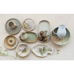 WIDE RIM STONEWARE PLATE