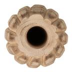CARVED WOOD VASE TALL