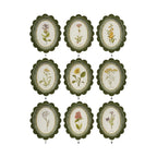 OVAL FRAMED BOTANICAL PRINTS