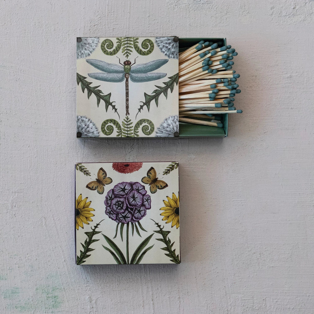MATCHBOX WITH ANIMALS + BOTANICALS