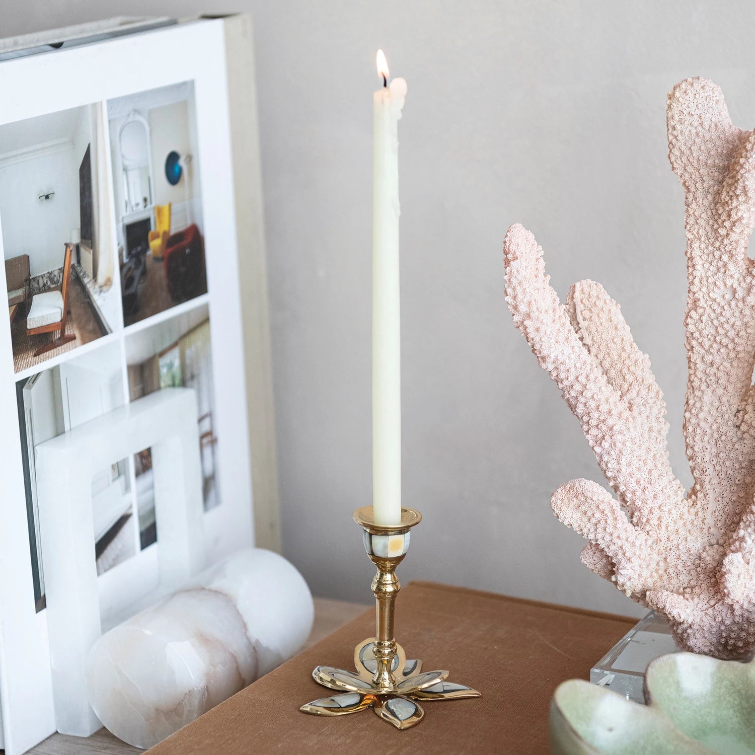 BRASS + MOP TAPER HOLDER