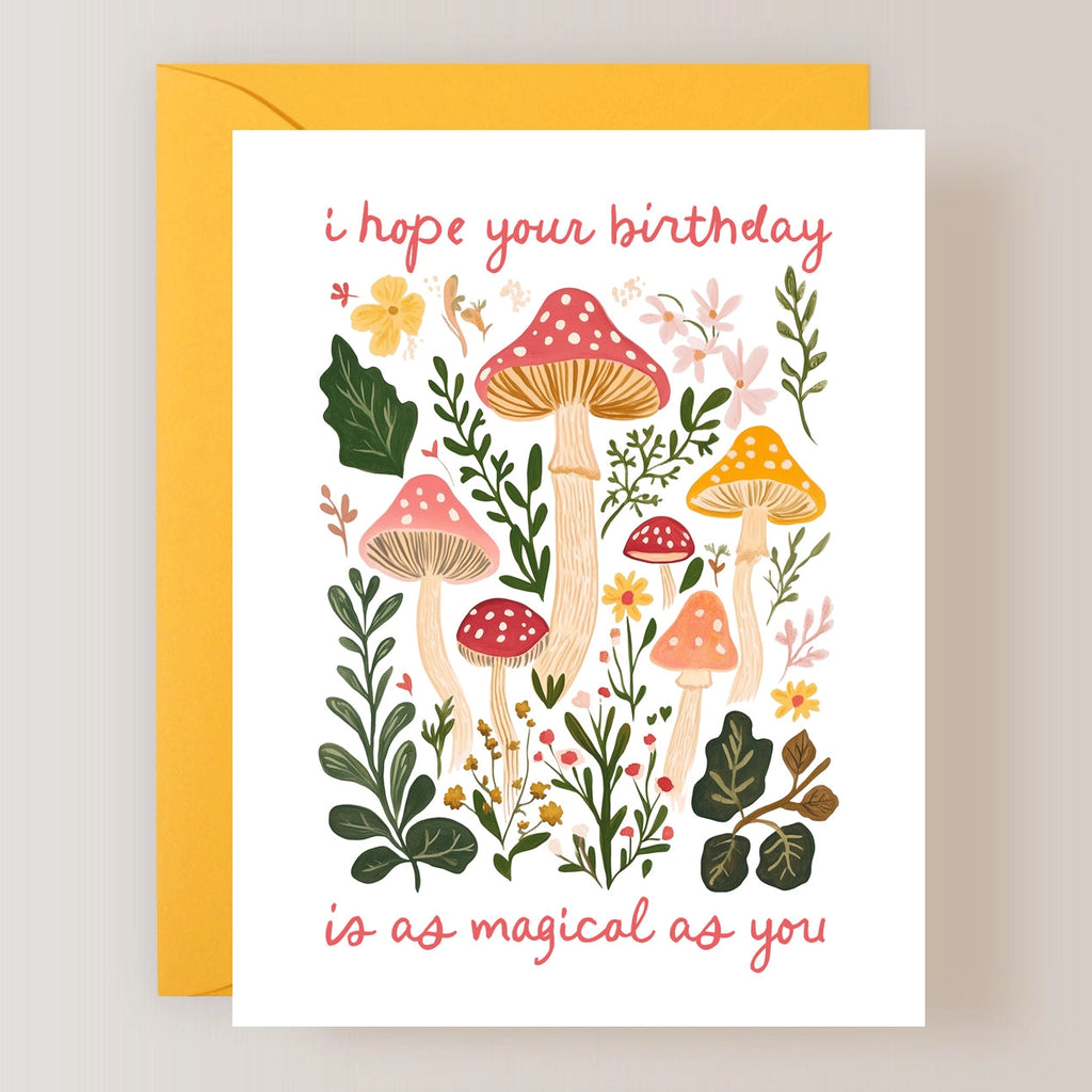 MUSHROOM BIRTHDAY CARD