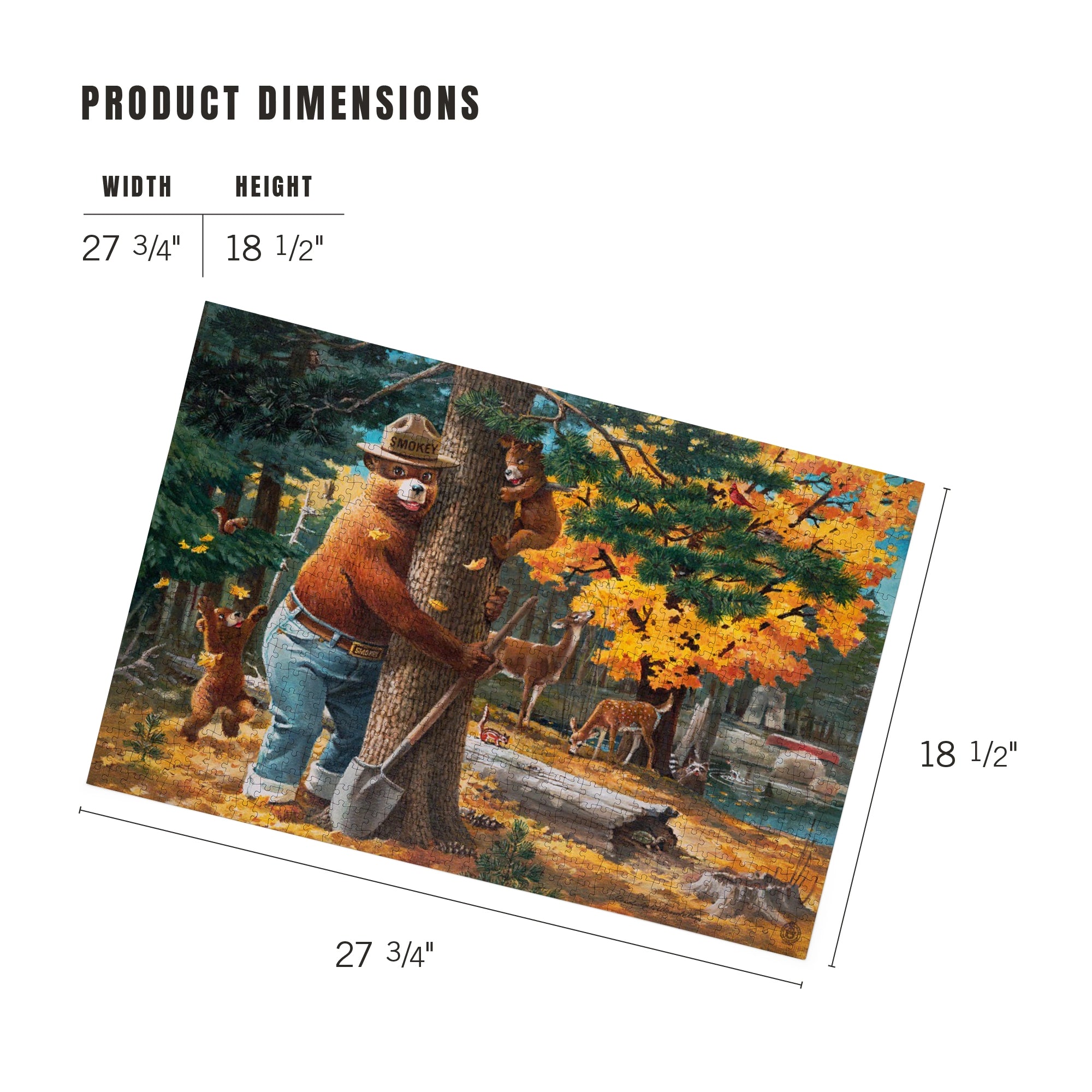 SMOKEY BEAR - HUGGING TREE PUZZLE