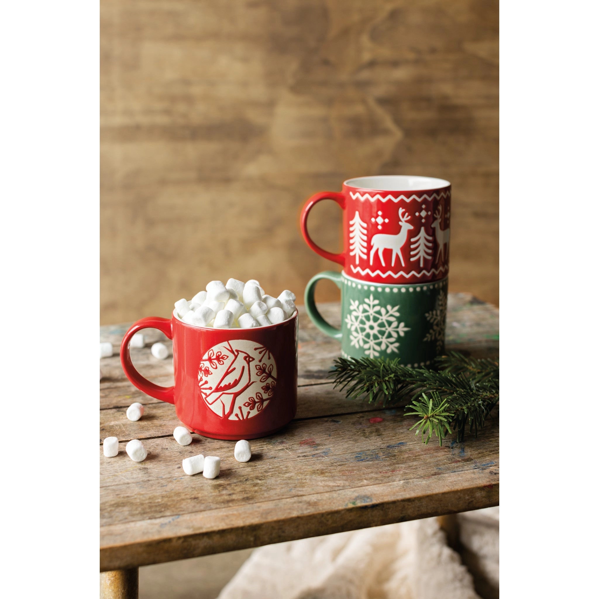 SNOWFLAKE STACKING MUG