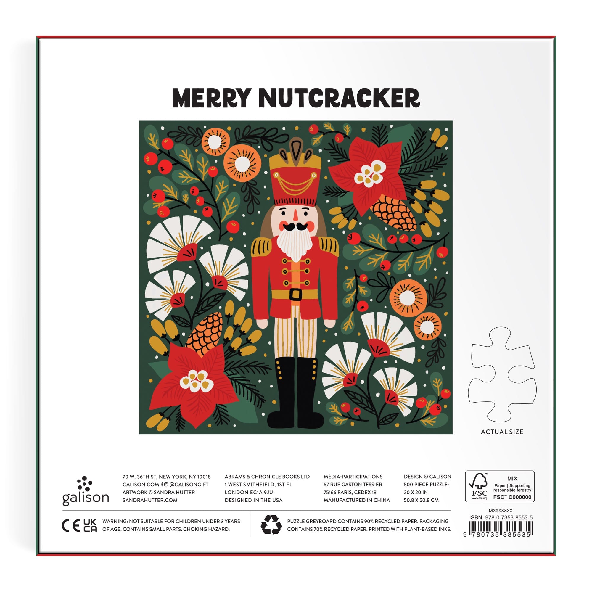 MERRY NUTCRACKER 500 PC PUZZLE