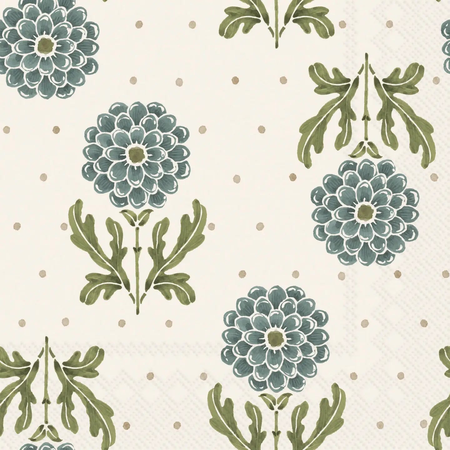 SIMPLE FLOWER BLUE PAPER NAPKINS