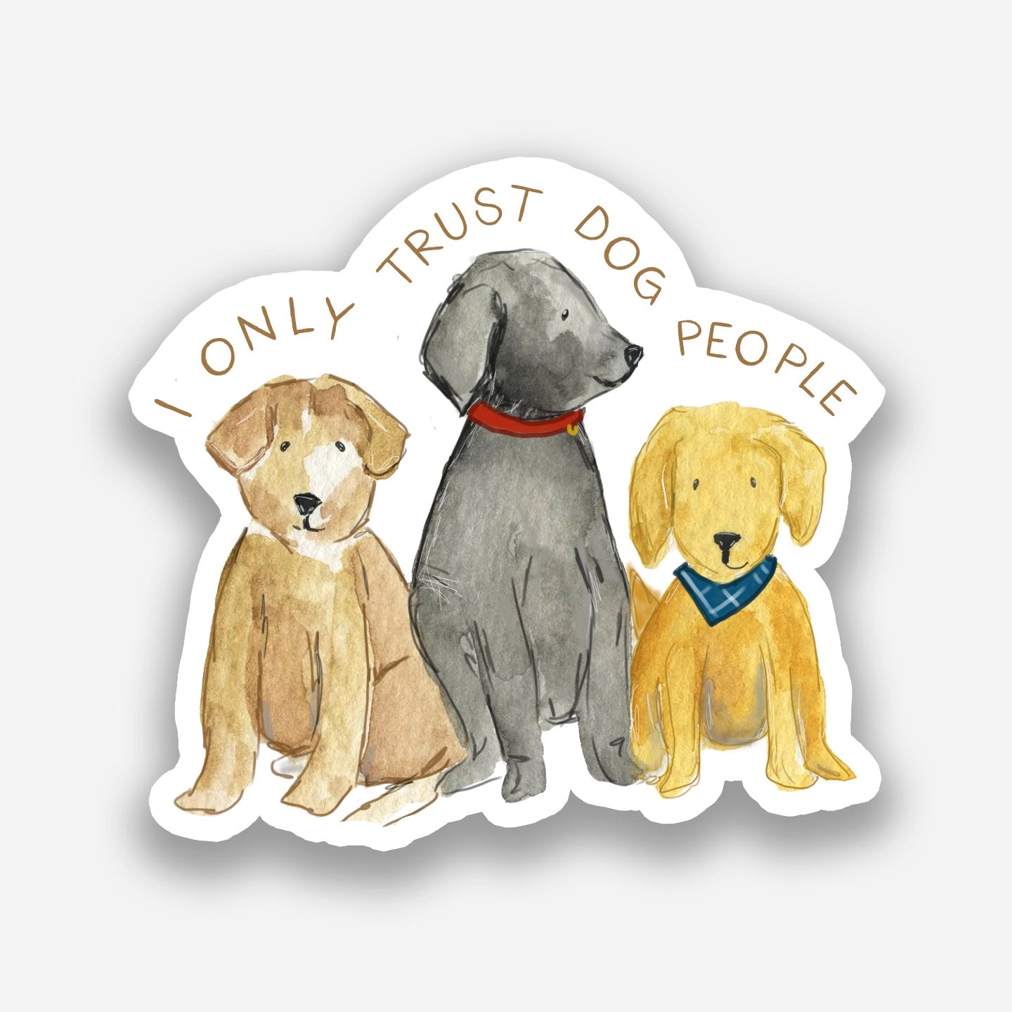 DOG PEOPLE STICKER