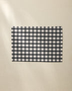 CHARCOAL GINGHAM PLACEMATS (SET OF 4)