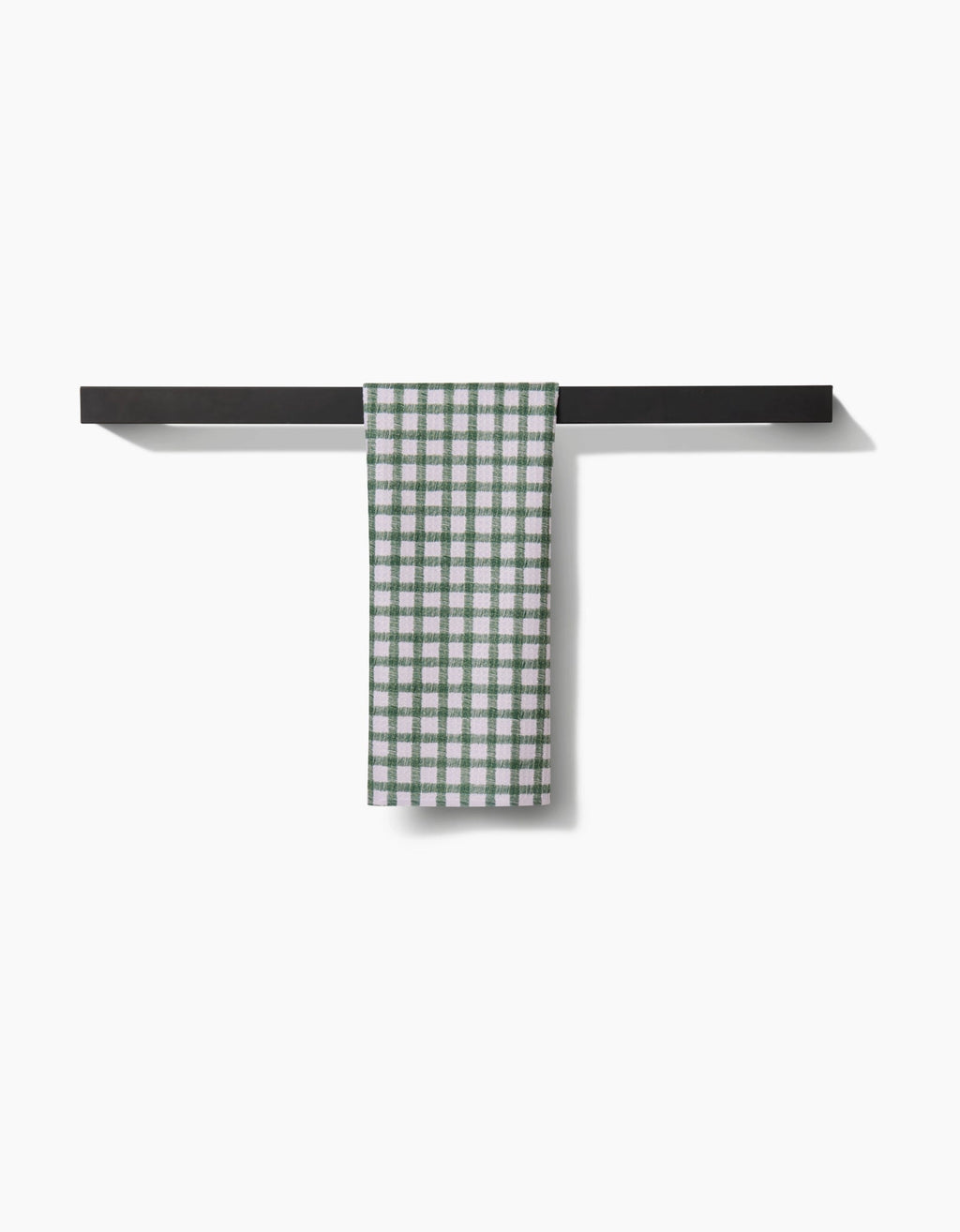 GEOMETRY BAR TOWEL - FIRESIDE PLAID GREEN