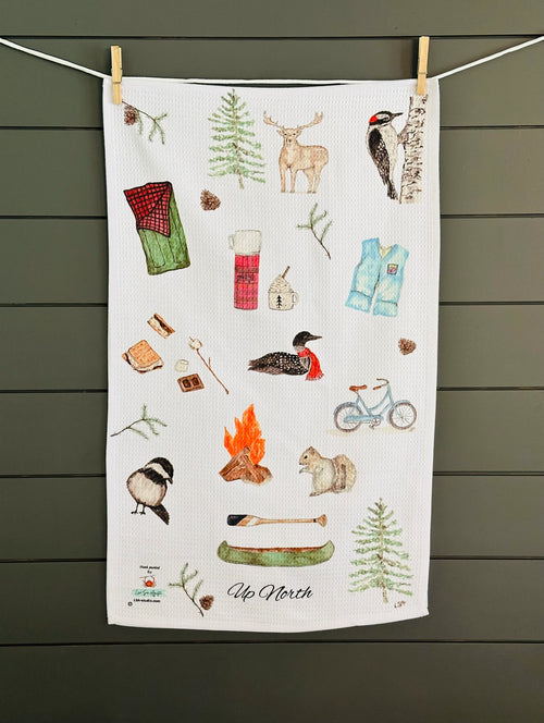 "UP NORTH' DISH TOWEL